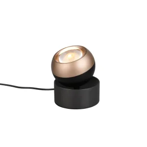 Trio tafellamp ORBIT mat zwart koffie – Kantelbaar